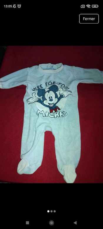 Pyjama bébé Mickey e12