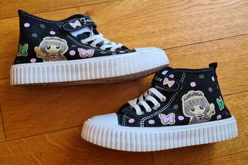 Baskets montantes toile fille T. 32