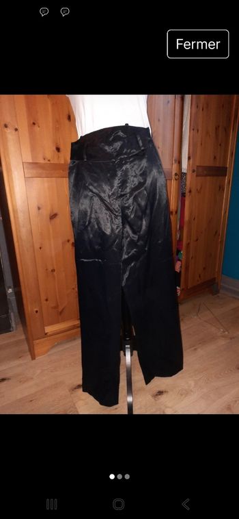 Pantalon satin noir