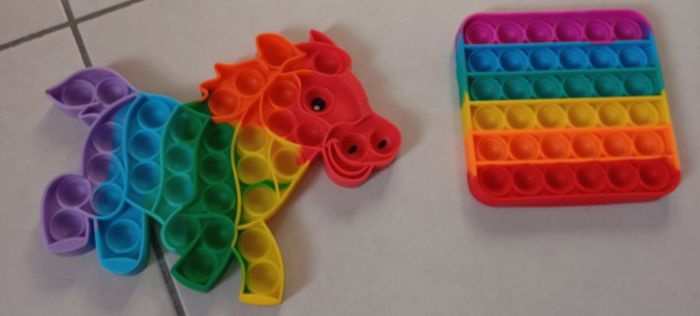 Lot de 2 popit cheval et carré