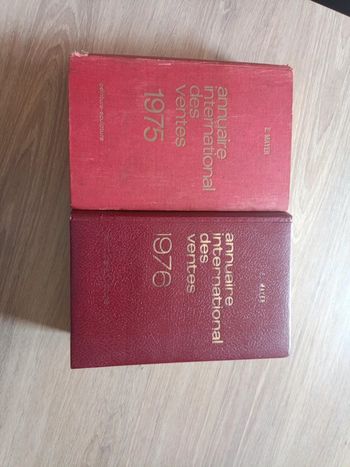 Annuaire international des ventes 1975 et 1976 peintures et sculptures