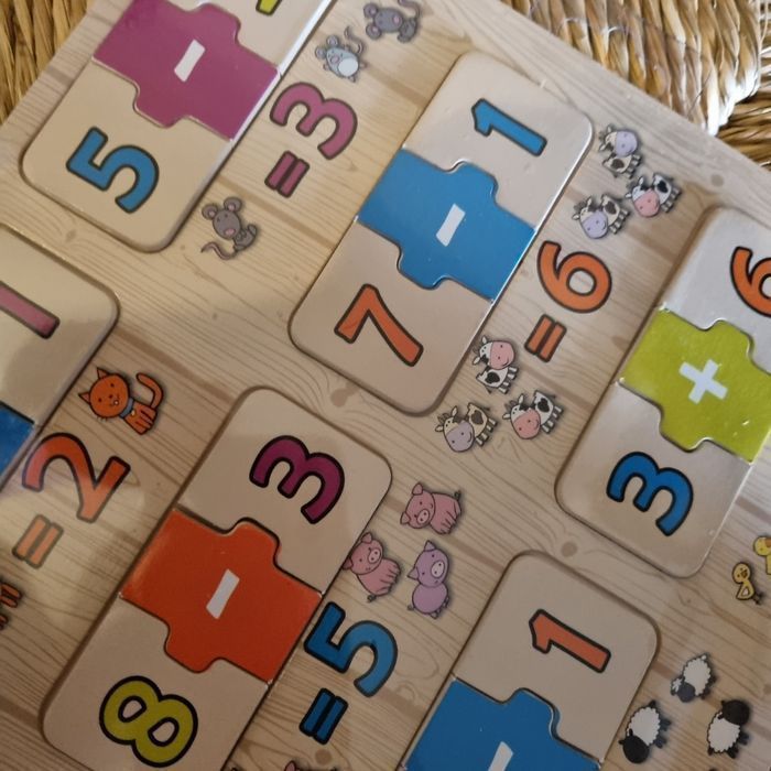 puzzle éducatif en bois Apprendre à compter - NEUF SOUS BLISTER 🎁 pensez à NOEL🎁 - photo numéro 3