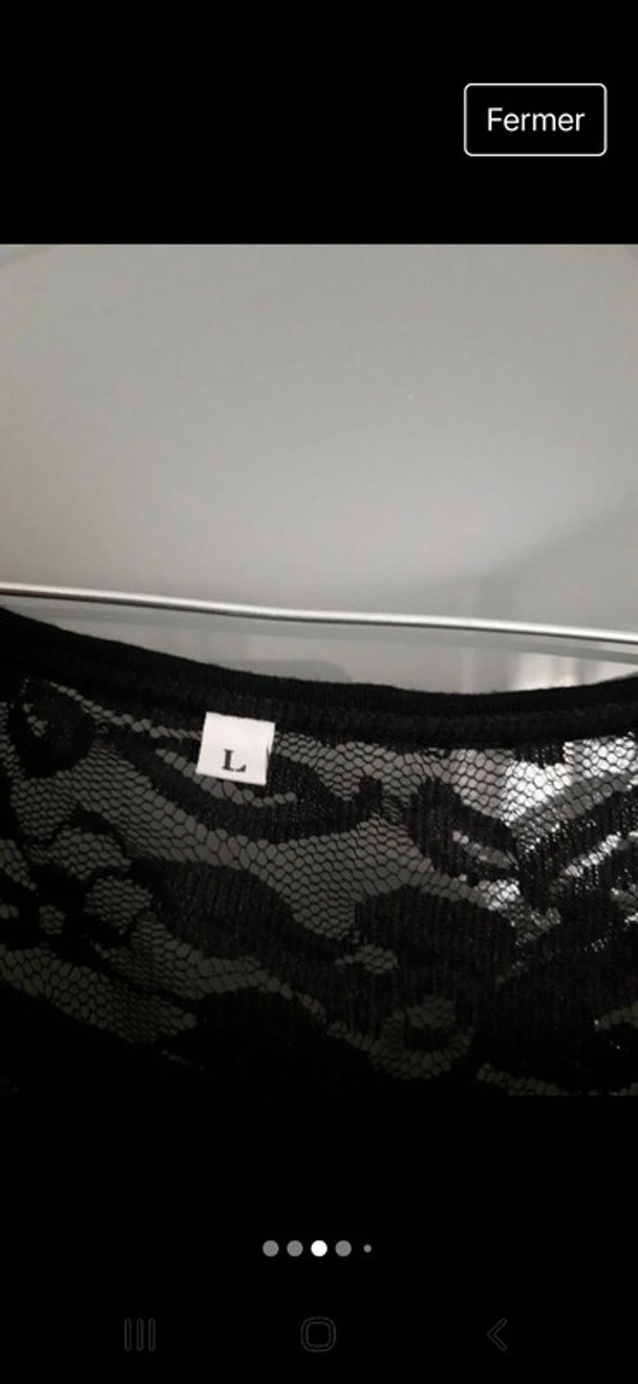 Robe noire dentelle - photo numéro 2