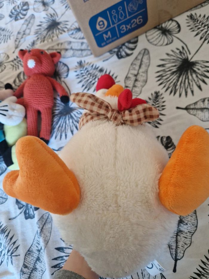 Peluche sac poule - photo numéro 2