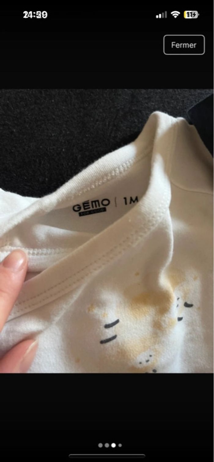 Lot de body 1 mois - photo numéro 3