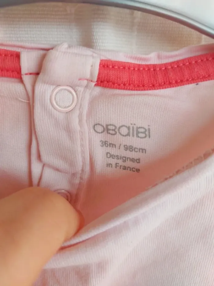 Tee-shirt manches longues Obaïbi 36 mois - photo numéro 3