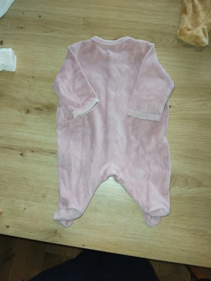 3 pyjamas fille velours taille naissance - photo numéro 6