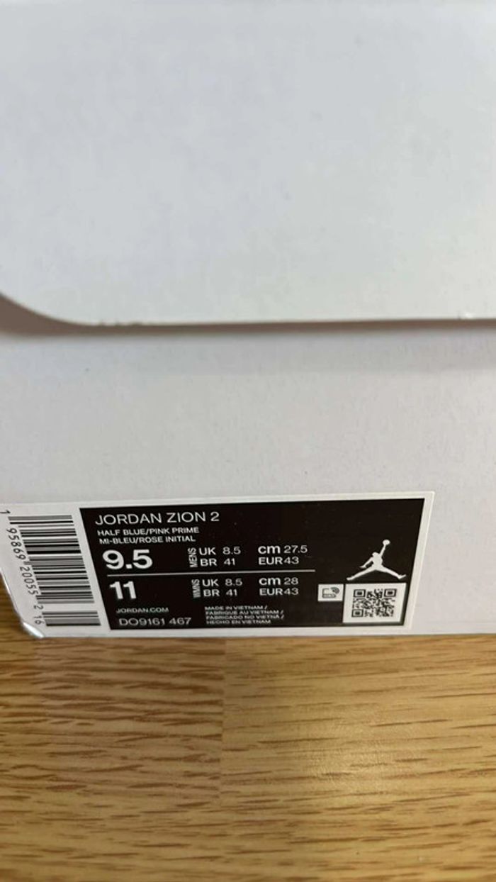 Baskets Jordan Zion 2 Mi-Bleu Rose Initial - photo numéro 7