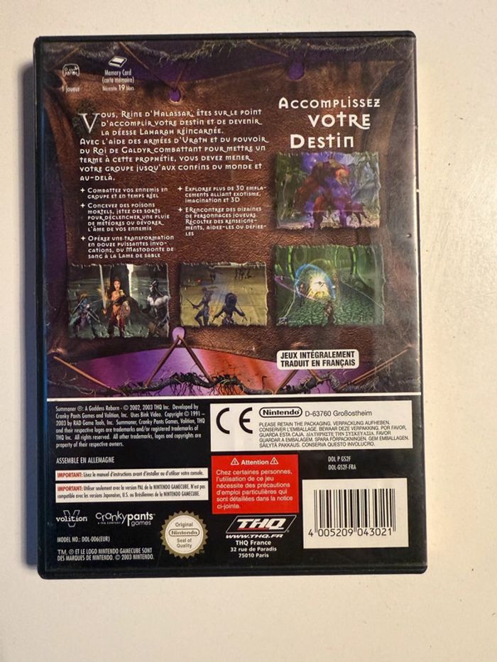 Summoner La Déesse Réincarnée Nintendo Gamecube Complet PAL FR Game Cube - photo numéro 5