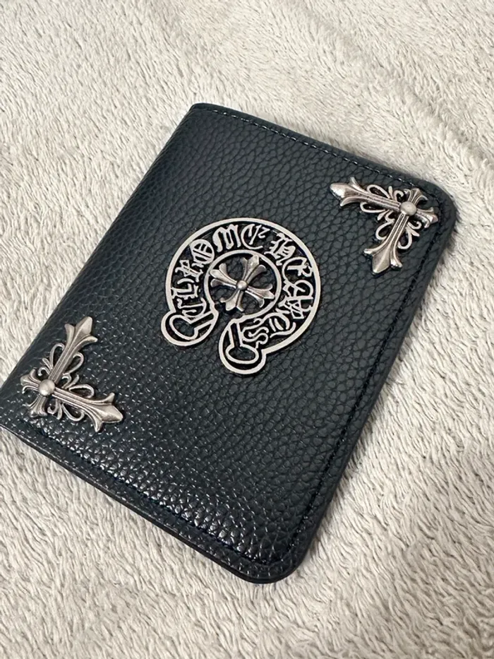 Porte cartes chrome hearts noir