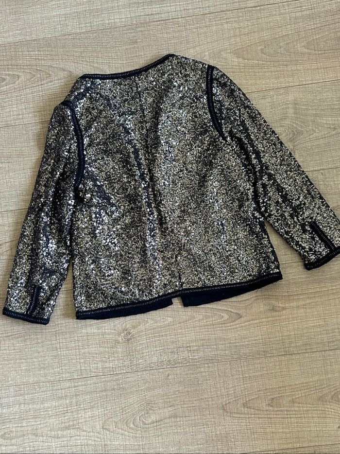 Veste dorée et noire en sequins An’ge taille 1 jamais portée - photo numéro 9