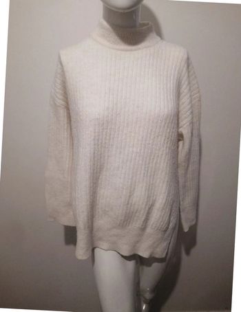 pull d'hiver H&M blanc taille L