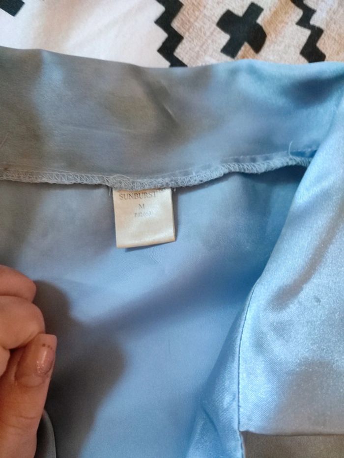 Chemise de pyjama bleu pastel - photo numéro 4