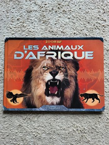 Livre documentaire enfants Zoom sur les animaux d'Afrique