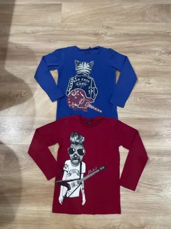 Lot 2 TEE shirt manches longues IKKS taille 8 ans
