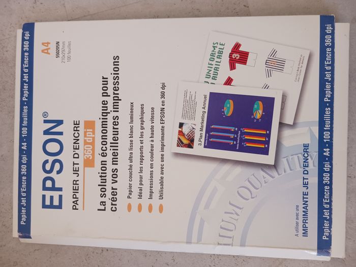 papier jet d'encre 360 dpi A4 Epson