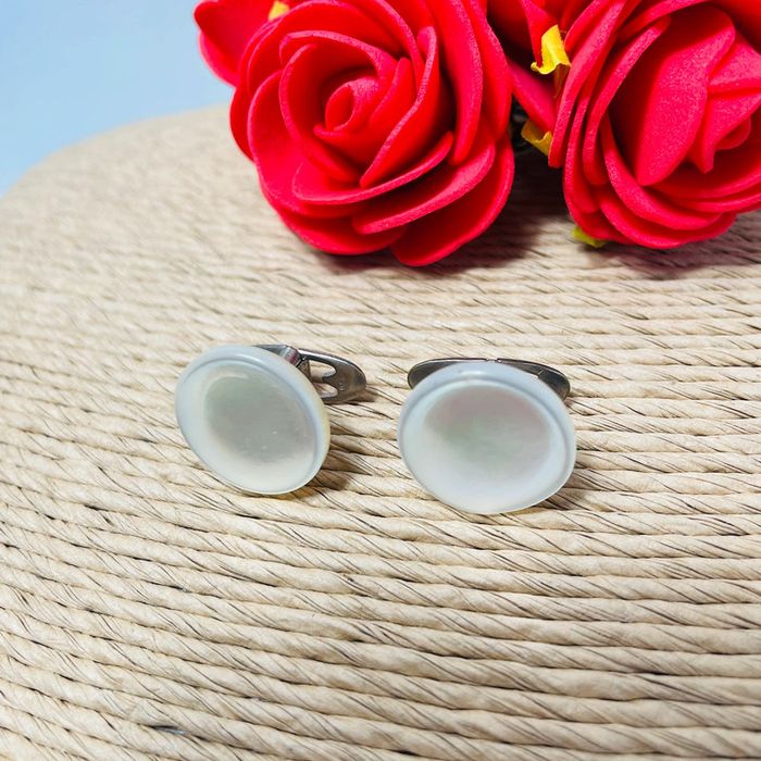 🔥 Boutons de manchette chic et raffiné . Vintage. Nacre véritable - photo numéro 5