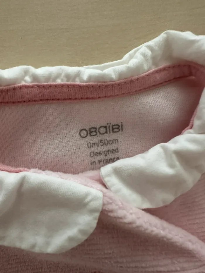 Pyjama obaibi fille naissance 50 cm - photo numéro 3