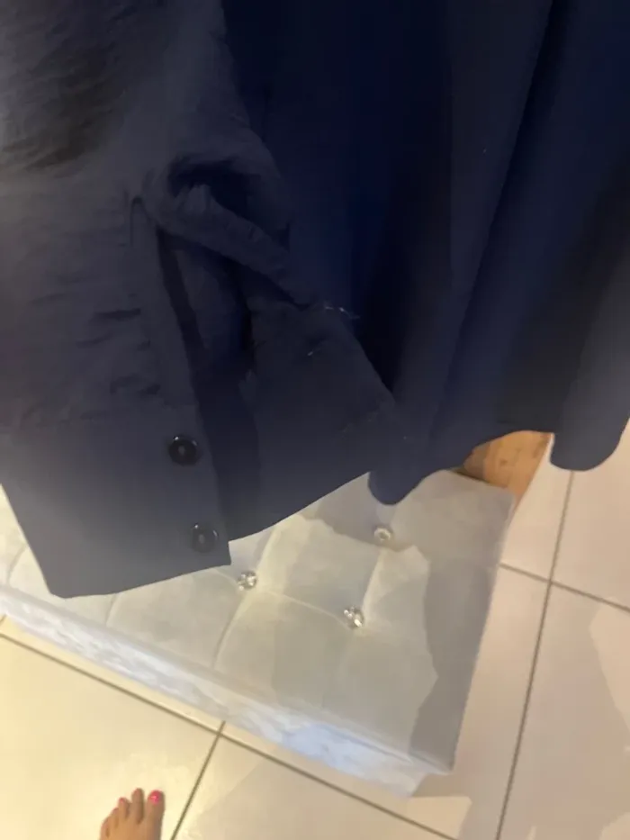 Robe femme bleu marine légère et agréable - photo numéro 4