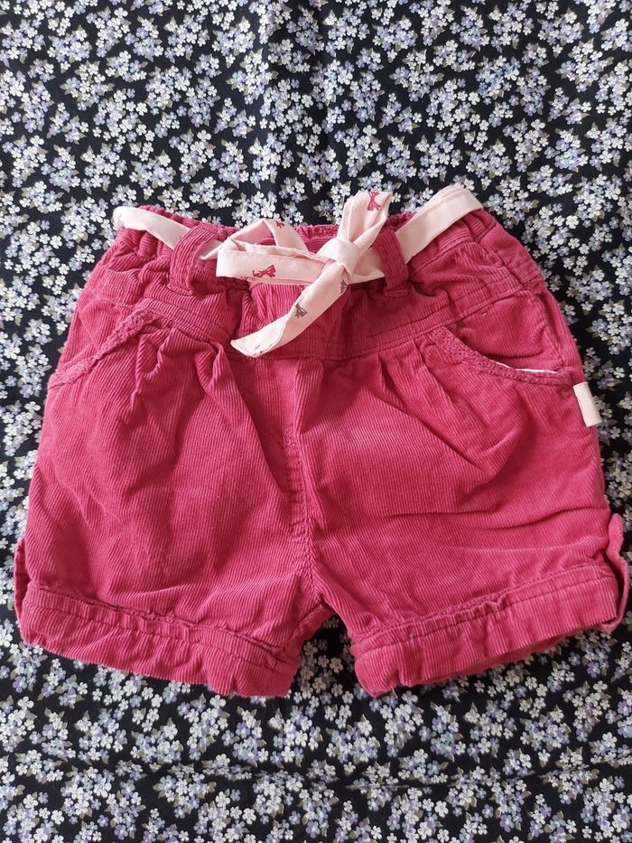 Short velours 12 mois