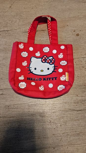Petit sac rose rouge Hello Kitty, 18 X 18 cm, nickel