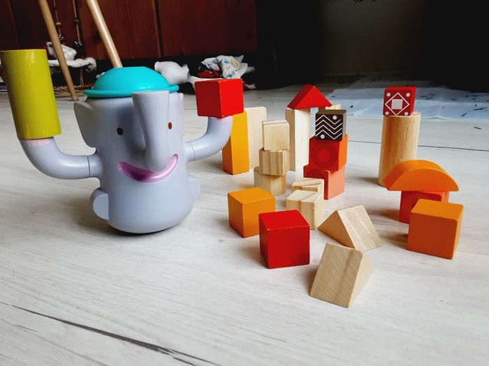 Jeu jouet eveil apprentissage enfant bébé jeu d'équilibre Bigboum l'éléphant Djeco - photo numéro 2