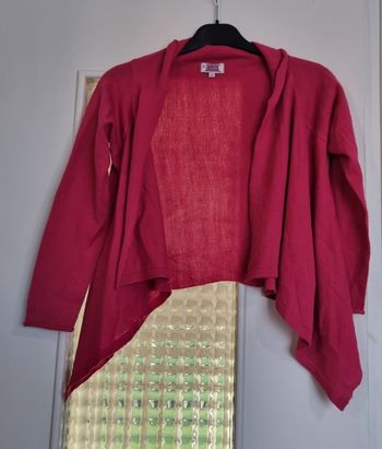 gilet rose asymétrique Cécilia girl taille 10ans