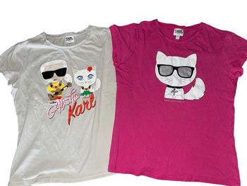 2 tee shirts #Karl Lagerfeld#12/14 ans