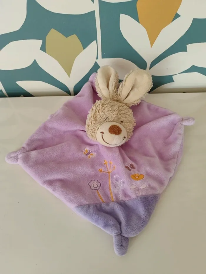 Doudou plat lapin tex baby