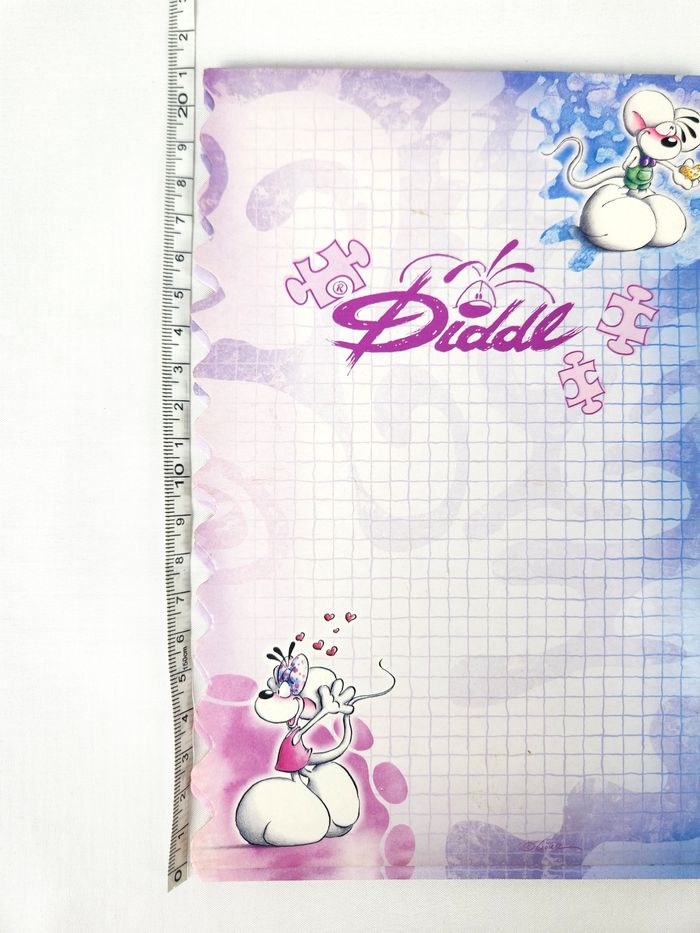 Bloc de Feuilles Diddl Original A5 "Puzzle" - 21 Feuilles - Très Bon État - photo numéro 4