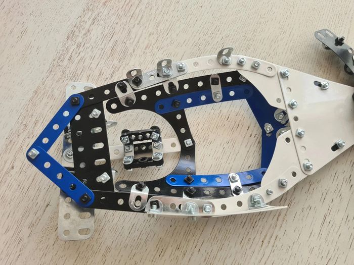 Meccano Supercar 25-en-1 6044495 bleu pièces carrosserie voiture du kit coffret 25 modèles motorisé - photo numéro 4
