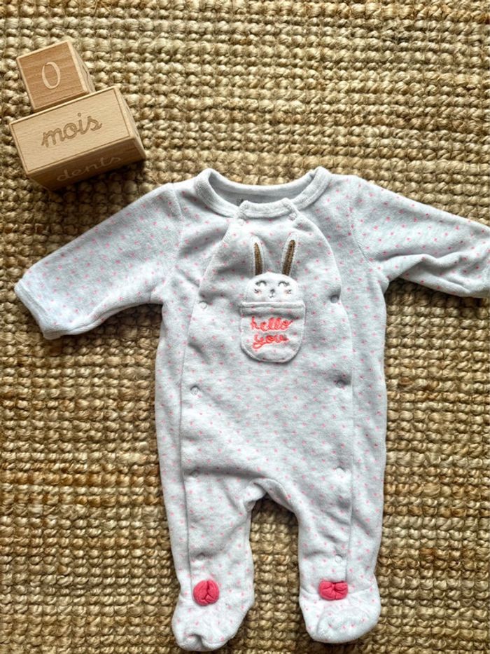 Pyjama velours Gemo Naissance / 50cm