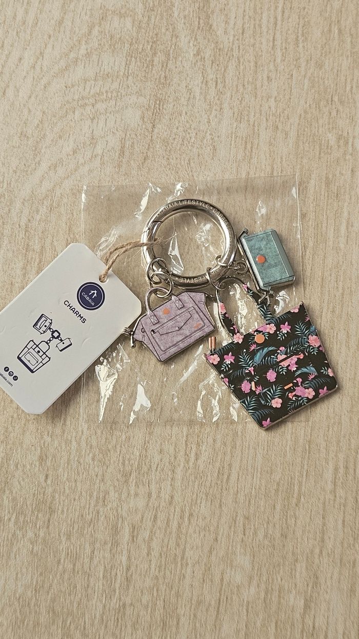 Porte clés charms Cabaïa - neuf non utilisé