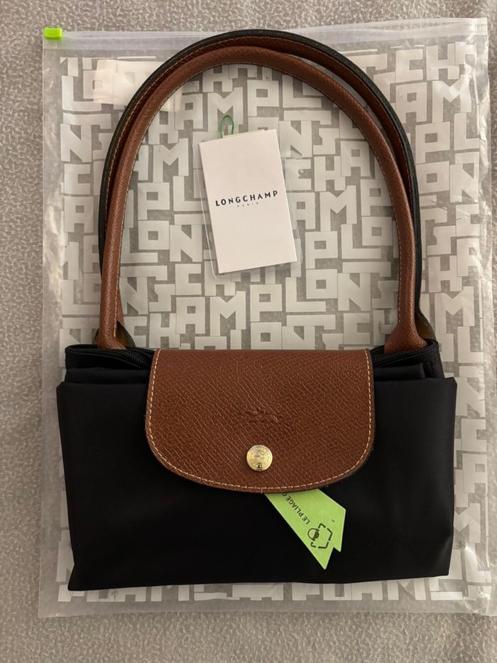 Sac long champs taille L noir et marron - photo numéro 3