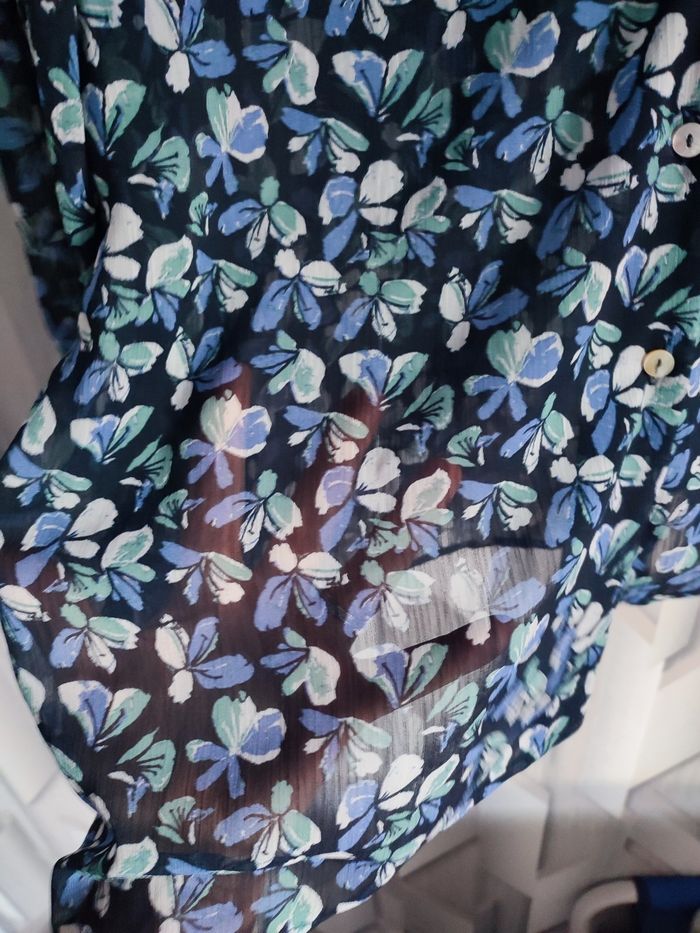 Chemisier Kiabi fleurie - photo numéro 3