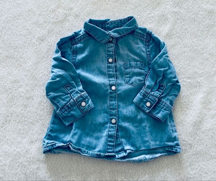 Chemise en jean « Kiabi » 3 mois