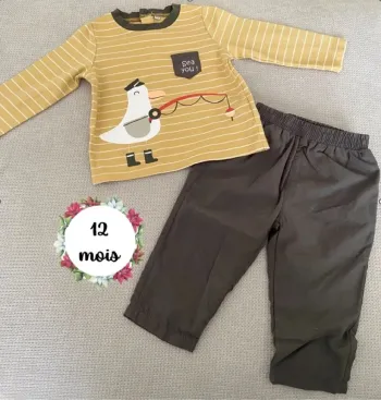 Ensemble garçon 12 mois comme neuf