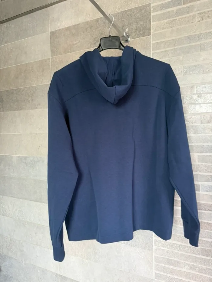 Sweat à capuche et zip bleu Puma - photo numéro 5
