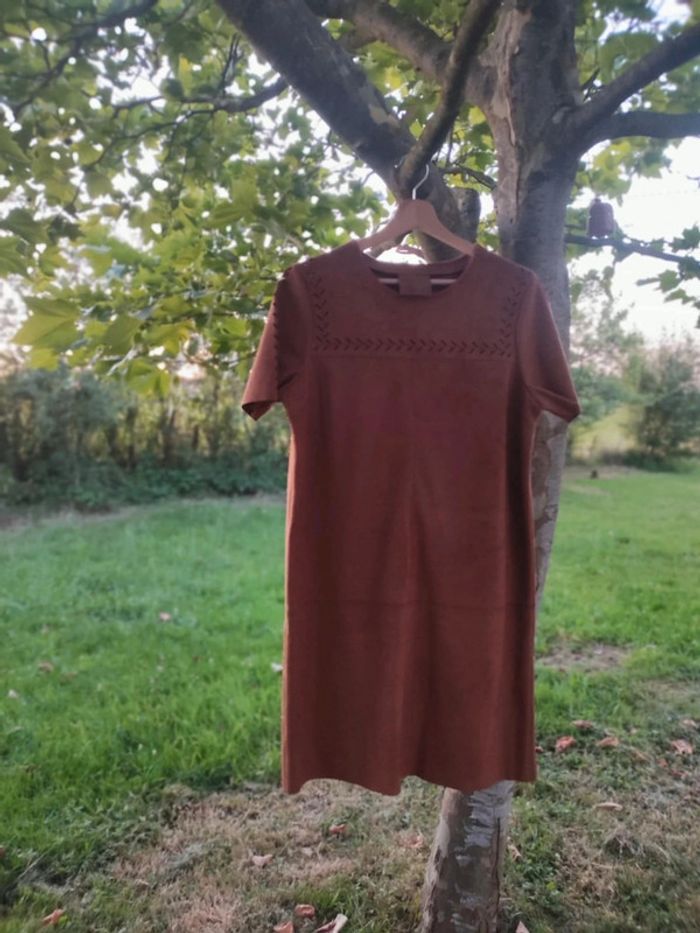 Robe en daim marron Promod taille 42