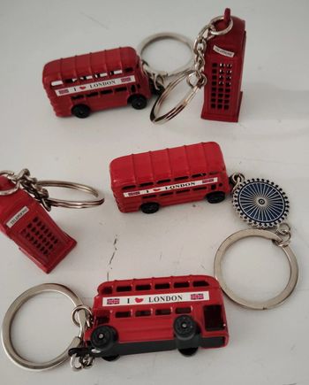 Lot de 5 pOrte clés London
