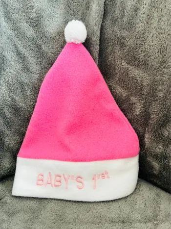 Bonnet de Noël bébé fille