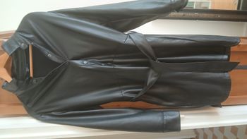 robe simili cuir  noire