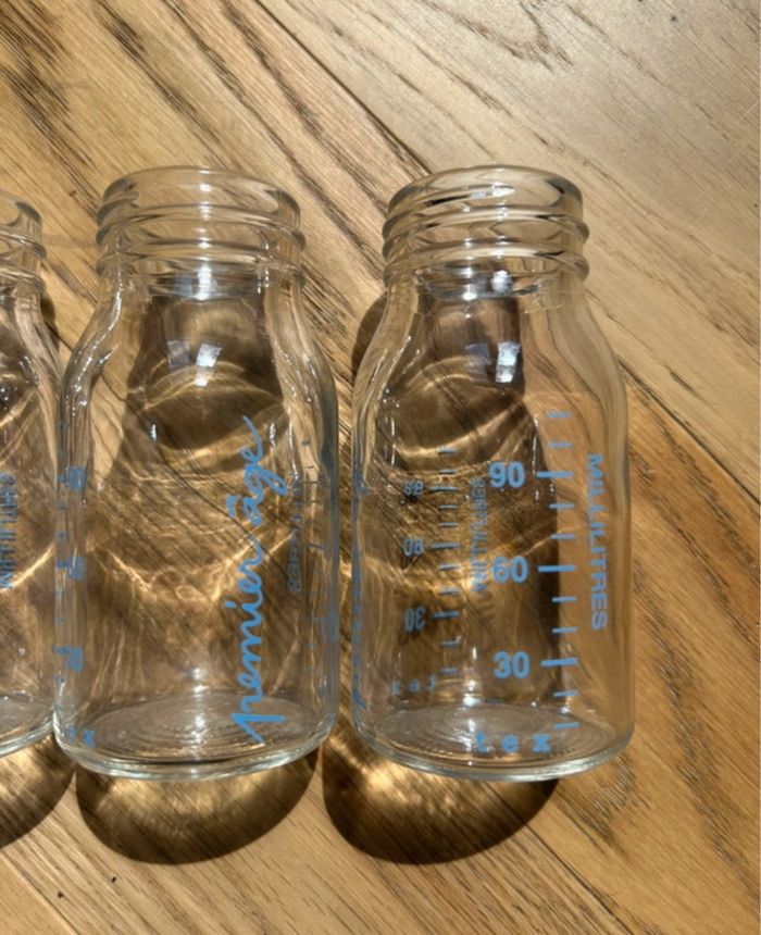 Lot de 4 biberons en verre - 90mL - Tex - photo numéro 2