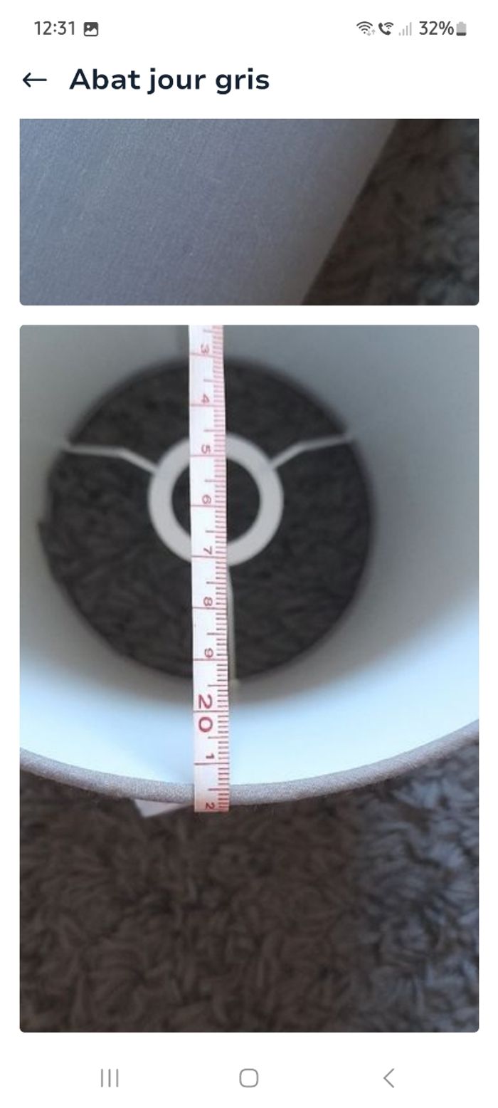 Abat-jour gris - photo numéro 5