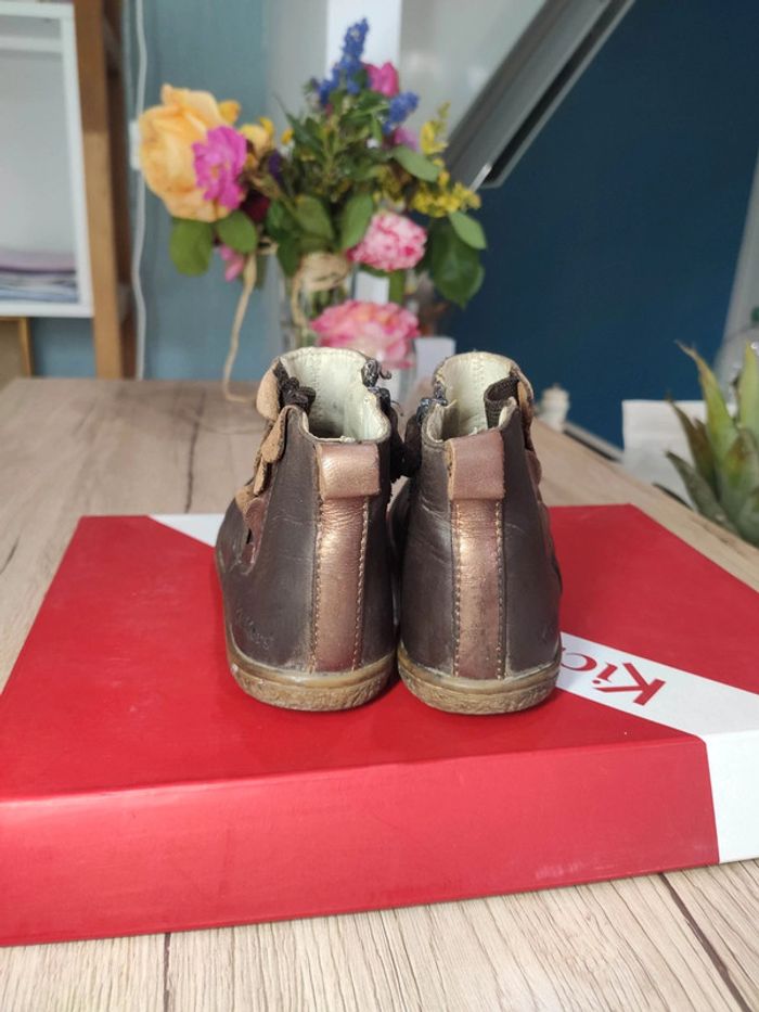Bottines cuir marron Kickers 25 - photo numéro 4
