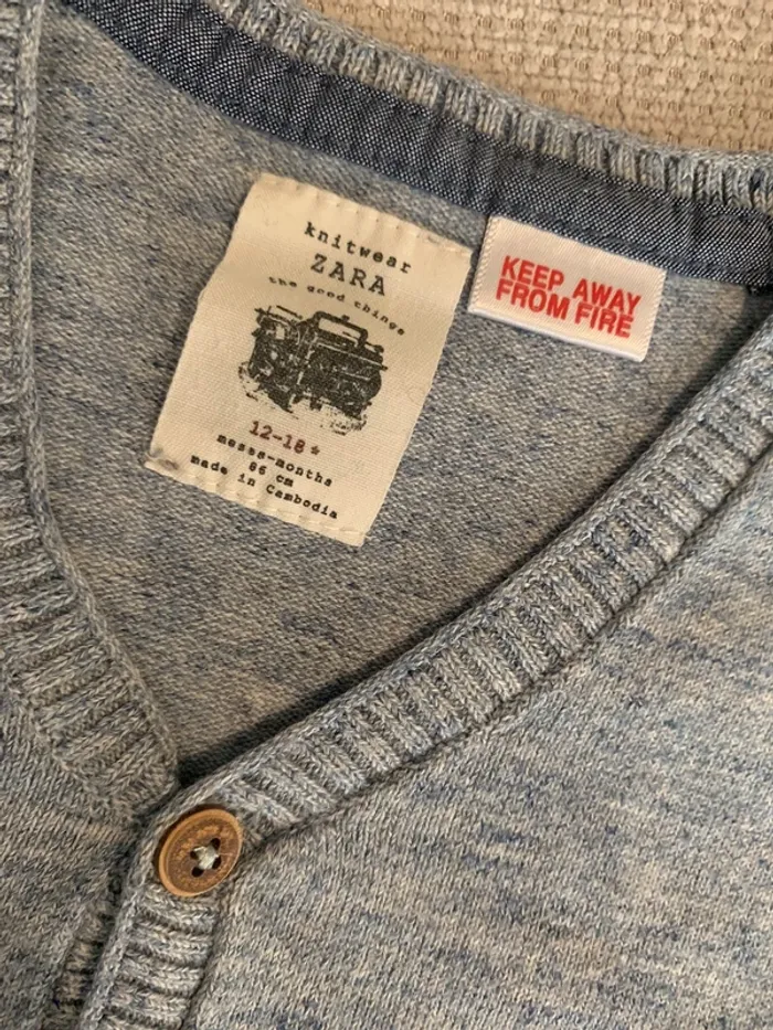 Gilet Zara 18 mois très bon état - photo numéro 3