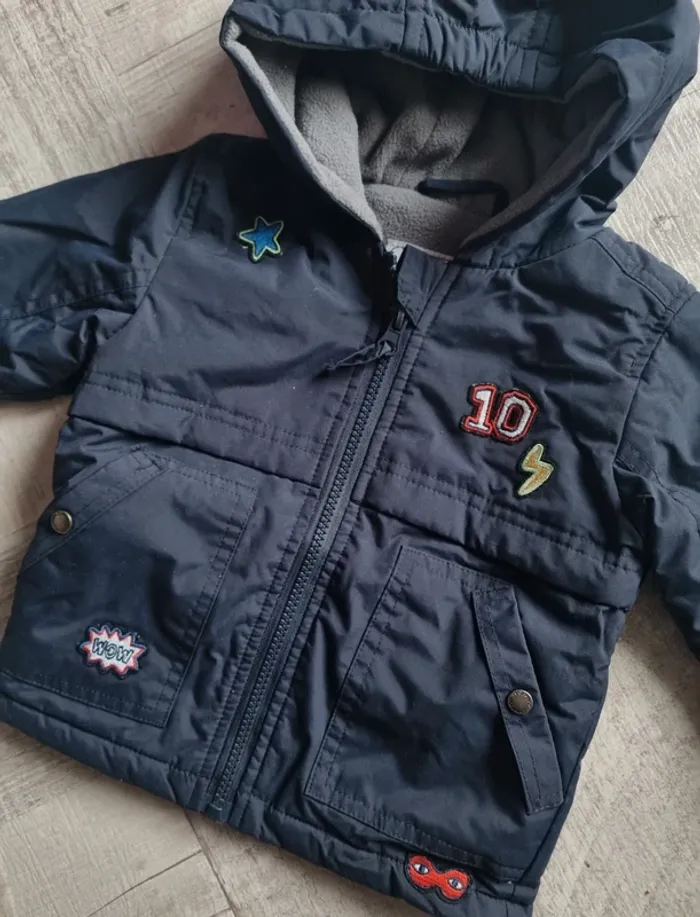 Parka vertbaudet intérieure polaire 12 mois garçon - photo numéro 2