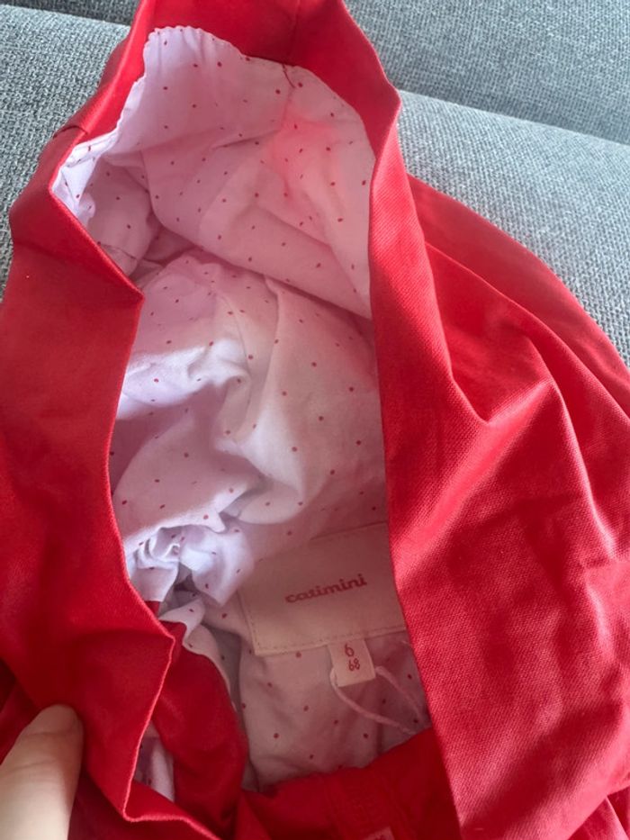 Imperméable rouge cœur catimini 6 mois / 68 cm - photo numéro 2