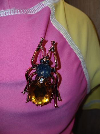 Superbe broche originale scarabe 