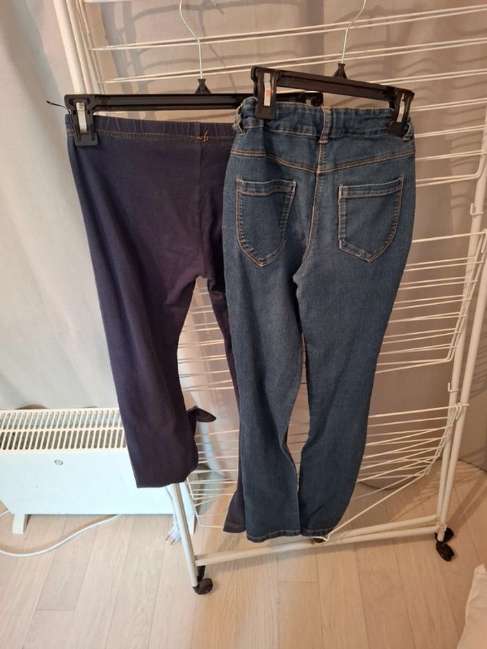 Magnifique lot d un leggings et d un jean fille - photo numéro 7